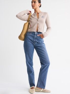 Abercrombie & Fitch The 90's Straight Ultra High Rise Jeans Curve Love